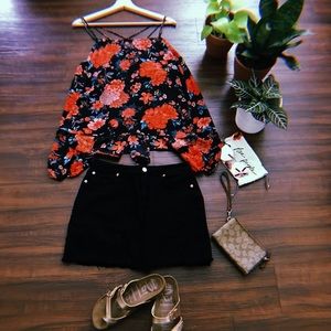 forever21 plus floral top